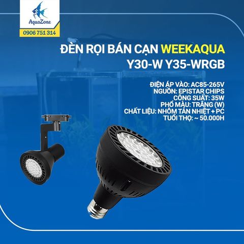 ĐÈN RỌI BÁN CẠN WEEK AQUA Y30-W |  Y35-WRGB
