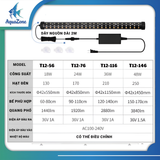 Đèn bể cá Week Aqua T12 TUBE hiệu chỉnh App tiện lợi với 18 chế độ màu sẵn đa dạng cho mọi loại cá