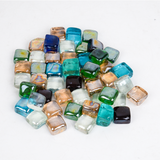 500gr 1kg 2kg 5kg 10kg Sỏi thủy tinh nhiều màu, chuyên dùng cho trang trí bể cá, tiểu cảnh, sân vườn...