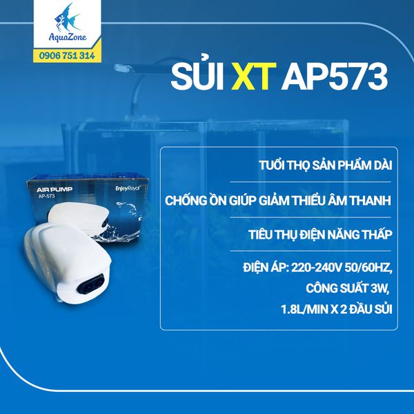 Máy sủi oxi AIR PUMP AP 573 cho hồ cá