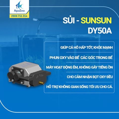 Máy sủi Sunsun DY50A công suất lớn cho Hồ Koi