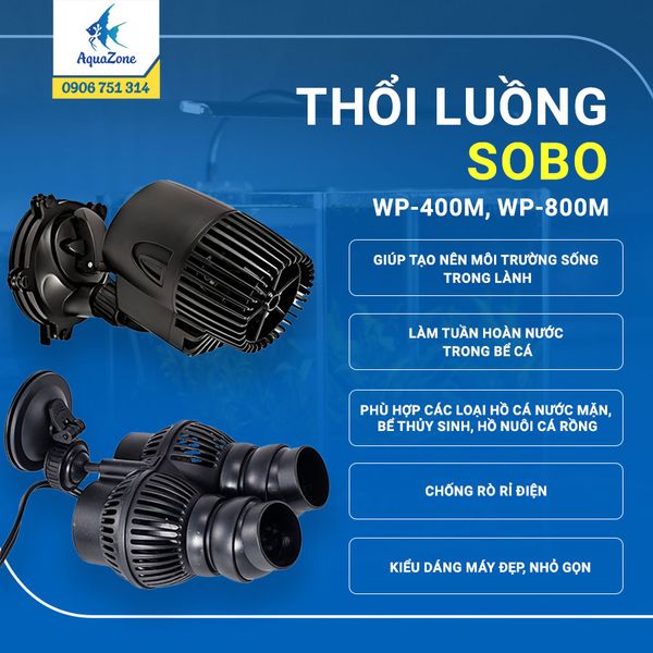 SOBO (THỔI LUỒNG) WP-400M , WP-800M | hệ thống tuần hoàn nước lý tưởng | Hiệu suất cao | Tiêu thụ năng lượng thấp