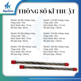 Đèn led dẹp XML 4 hàng bóng siêu sáng, màu sắc tự nhiên đỏ/vàng/trắng, tăng màu sắc cho cá Koi , cá rồng