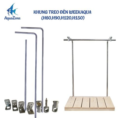 KHUNG TREO ĐÈN CHỮ H WEEK AQUA H60, H90, H120, H150