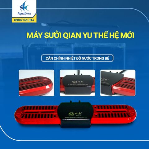 Máy sưởi Qian Yu thế hệ mới giữ ấm nước cho hồ cảnh, thủy sinh