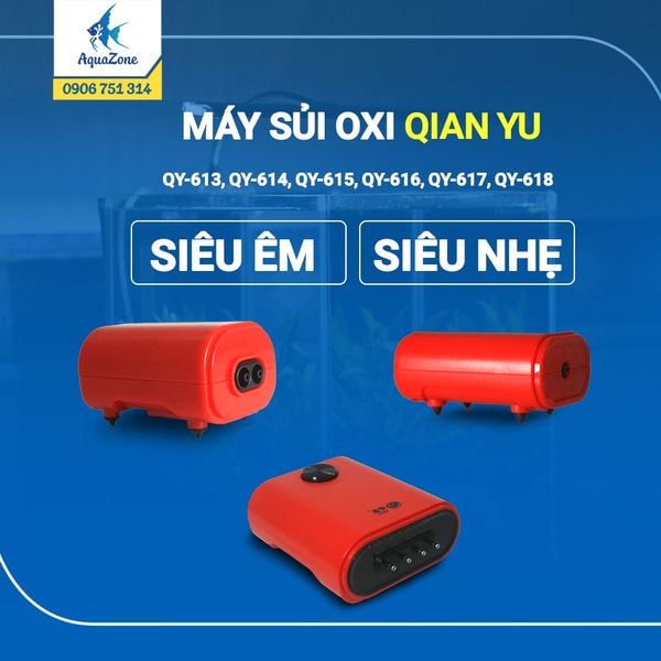 Máy sủi tạo bọt khí Oxy cho bể cá QIANYU QY613 YQ614 QY615 QY616 QY617 QY618
