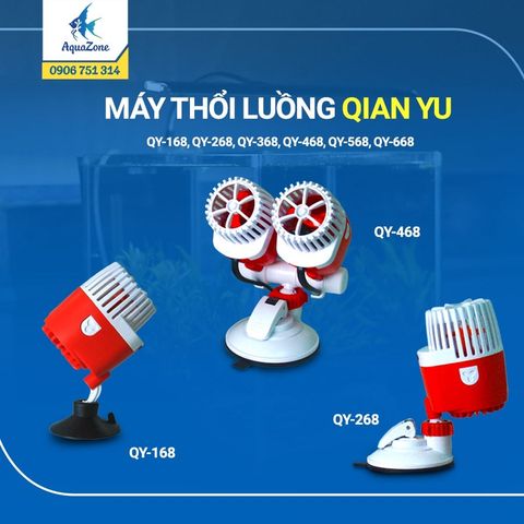 Máy thổi luồng, tạo dòng đơn cho hồ cá cảnh QY-168; QY-268; QY-468
