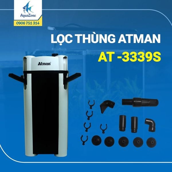 Thùng lọc nước bể cá cảnh ATMAN 3339S - AquaZone - Siêu thị cá cảnh