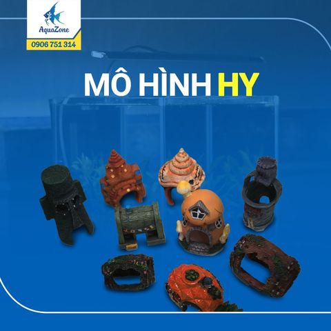 Mô hình hang động trú ẩn trang trí bể cá cảnh HY