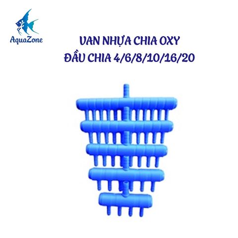 Van Nhựa Chia Oxy - Đầu Chia 4 | 6 | 8 | 10 | 16 | 20 - Chia Ống Oxy Bể Cá Cảnh Thuỷ Sinh