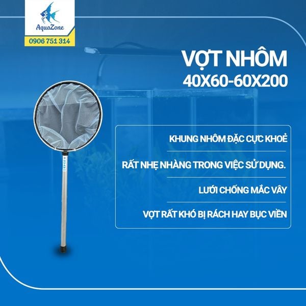Vợt lựa cá Koi - Vợt nhôm
