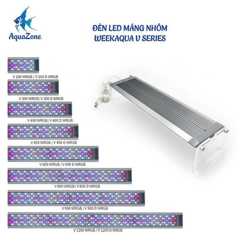 ĐÈN LED MÁNG NHÔM WEEK AQUA - V (White) Series: 200-300-400-450-600-800-900-1200