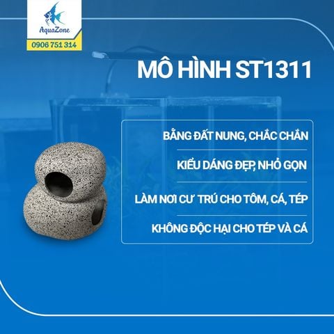 Mô Hình Hang Động Cho Cá, Tép ST1311