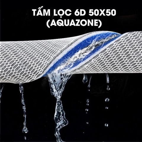 Tấm Lọc 6D 50x50 | Bông Lọc Thế Hệ Mới - Lọc Siêu Sạch Cho Bể Cá Cảnh, Thuỷ Sinh