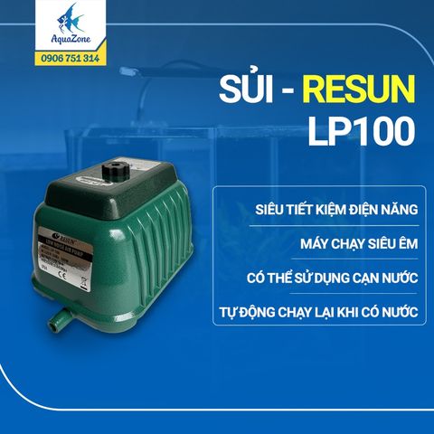 Sủi Oxy Resun LP100 công suất lớn, hoạt động êm ái, tiết kiệm điện
