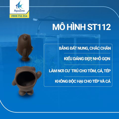 mô hình hang động cho cá, tép