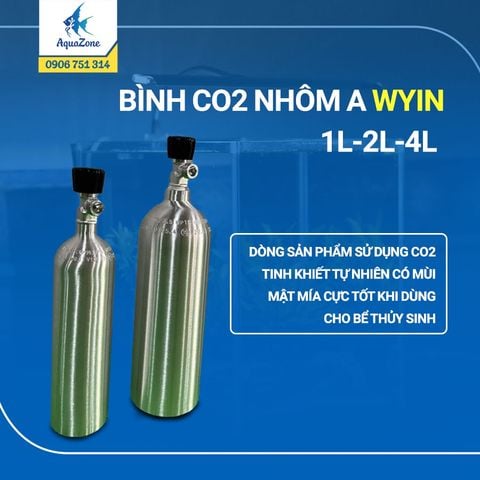 Bình CO2 nhôm A Wyin cho hồ thủy sinh