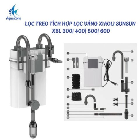Lọc treo tích hợp lọc váng Xiaoli SUNSUN XBL cao cấp (300 | 400 | 500 | 600)