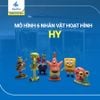 Set 6 mô hình nhân vật hoạt hình trang trí bể cá