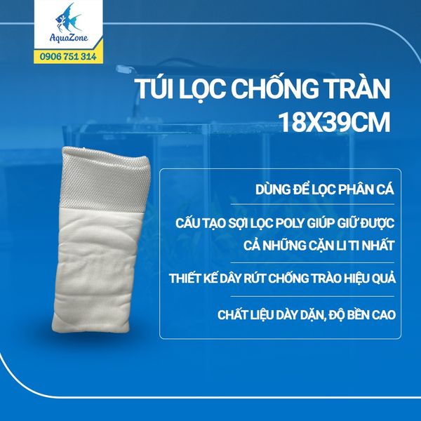 Túi lọc cặn chống tràn cho hồ cá