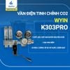 VAN ĐIỆN TINH CHỈNH CO2 WYIN K303PRO (2 đồng hồ đo áp suất - 2 Đếm giọt)