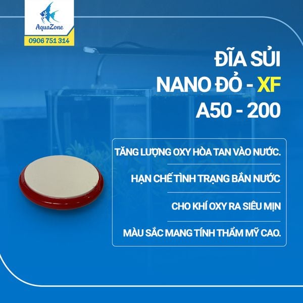 Đĩa sủi Oxy Nano A50-A200 siêu mịn, phù hợp mọi kích thước bể