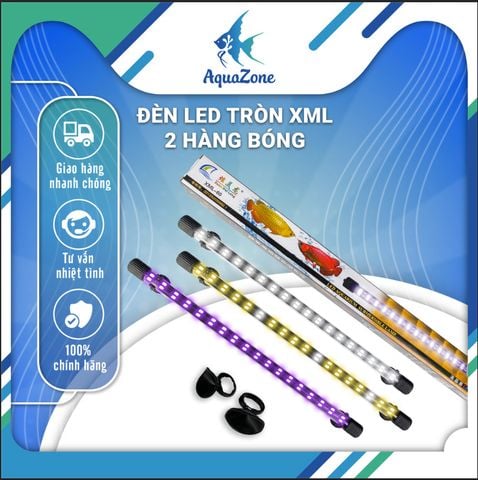 ĐÈN LED TRÒN XML 2 HÀNG BÓNG ĐỎ/ VÀNG/ TRẮNG DÀNH CHO CÁ RỒNG