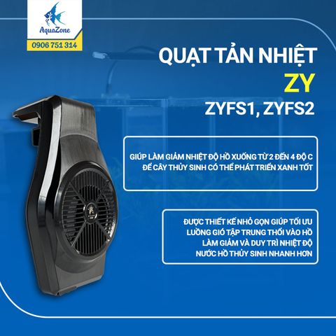 Quạt tản nhiệt ZY FS1 FS2 làm mát bể thủy sinh, tiếng ồn thấp