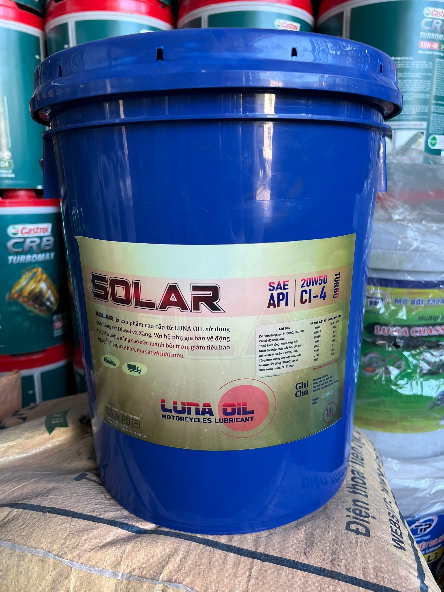 Dầu Động Cơ SOLAR 20W50 TURBO CI-4 – Công Ty TNHH Thịnh Phát T&P