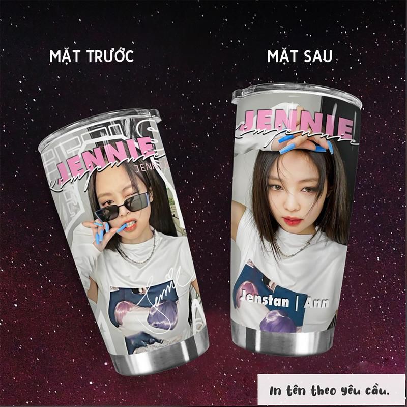  In hình Only từng thành viên Blackpink Go Drink Người nổi tiếng/Idol Cốc Giữ Nhiệt 600ml In tên, hình ảnh theo yêu cầu 