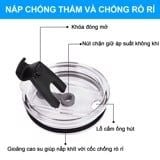  Bia 333 Ly Giữ Nhiệt In Hình Đồ Uống Cốc giữ nhiệt 600ml In tên, hình ảnh theo yêu cầu 