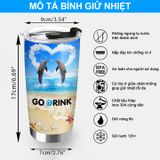  Áo Đội Bóng Dortmund Go Drink Fans Bóng Đá Cốc giữ nhiệt 600ml In tên, hình ảnh theo yêu cầu 