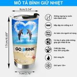  Áo đội bóng Manchester United 1 Go Drink Fan bóng đá Cốc giữ nhiệt 600ml In tên, hình ảnh theo yêu cầu 