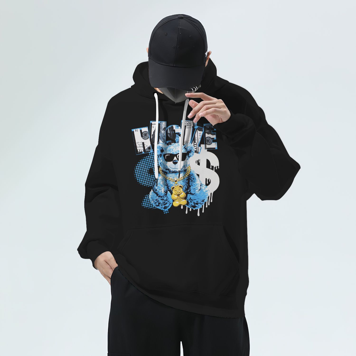  Bear Năm Sinh Hoodie Phong cách sống BeatyTee In tên, hình ảnh theo yêu cầu 