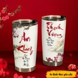  Chữ Thư Pháp - Chữ An Khang Thịnh Vượng Go Drink Phong thủy - Tài lộc Cốc Giữ Nhiệt 600ml In tên, hình ảnh theo yêu cầu 