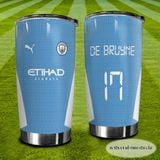  Áo đội bóng Manchester City Go Drink Fan bóng đá Cốc giữ nhiệt 600ml In tên, hình ảnh theo yêu cầu 