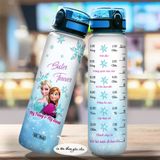  Elsa Go Drink Movie Bình nước có vạch chia 950ml In tên, hình ảnh theo yêu cầu 