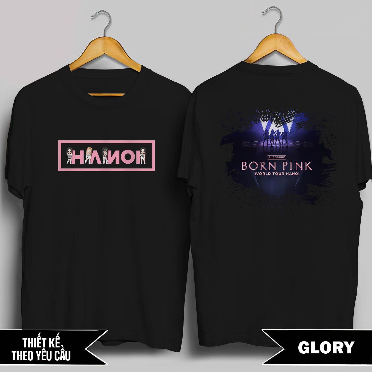  Blackpink BornPink Hanoi Áo phông idol Glory Shop In tên, hình ảnh theo yêu cầu 