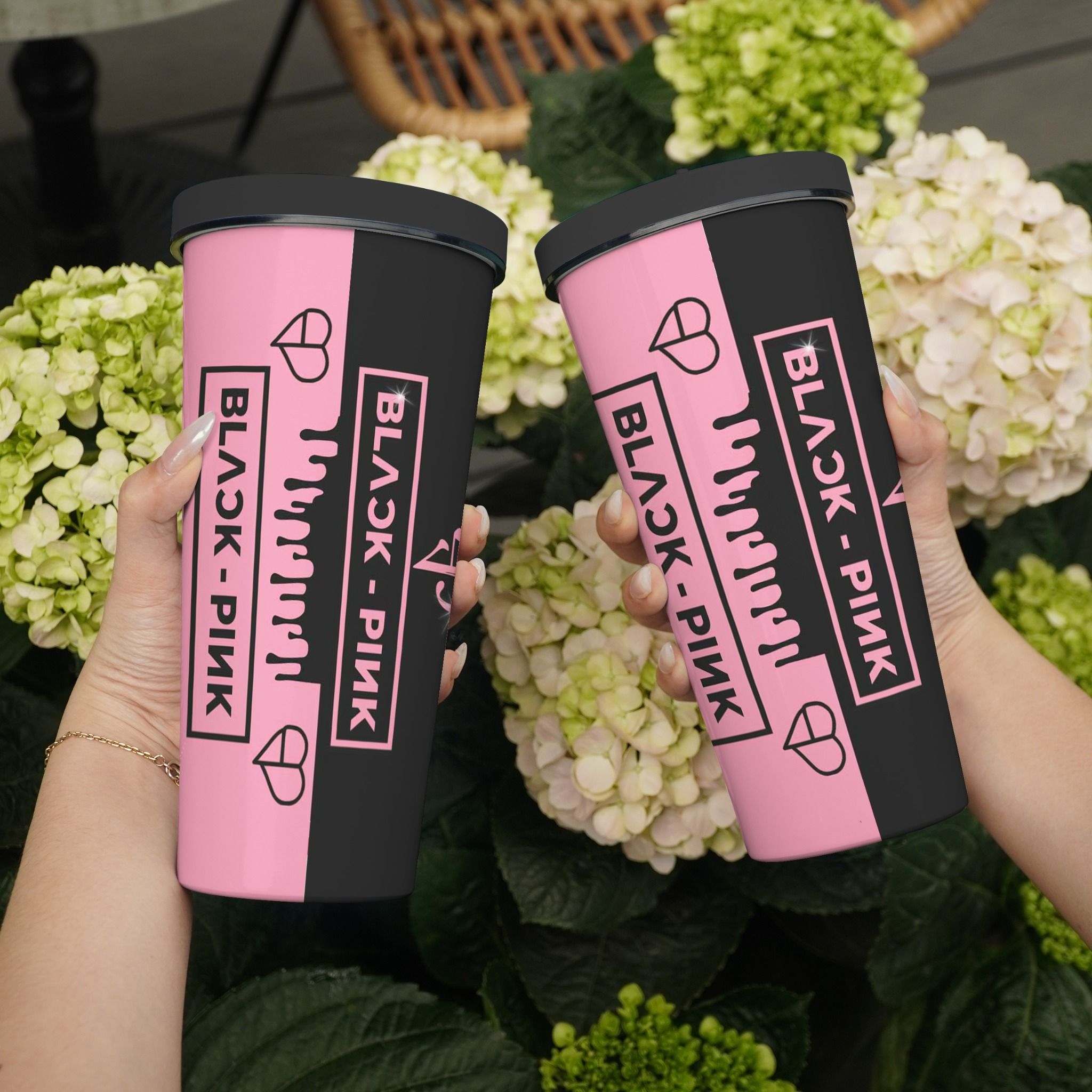  Blackpink  logo 3 Go Drink  Cốc Giữ Nhiệt 740ml In tên, hình ảnh theo yêu cầu 