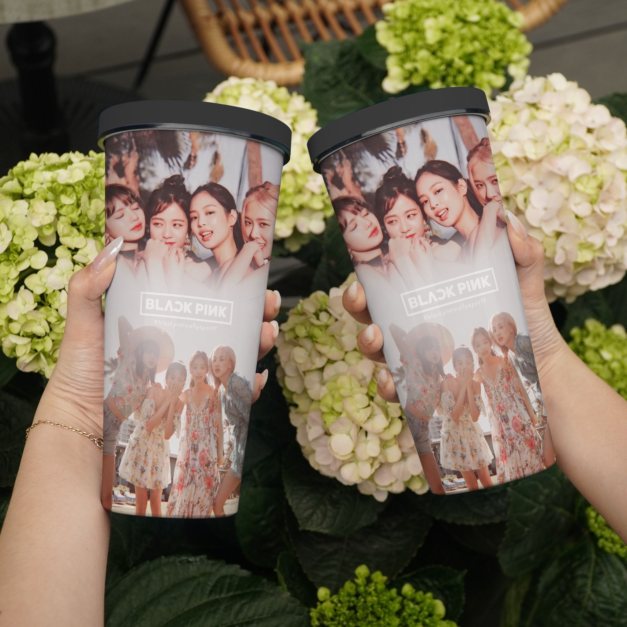  Blackpink Poster KTL Go Drink Cốc Giữ Nhiệt 740ml In tên, hình ảnh theo yêu cầu 