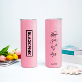  Chữ Ký 4 Thành Viên Blackpink Skinny. Go Drink  Skinny 600ml In tên, hình ảnh theo yêu cầu 