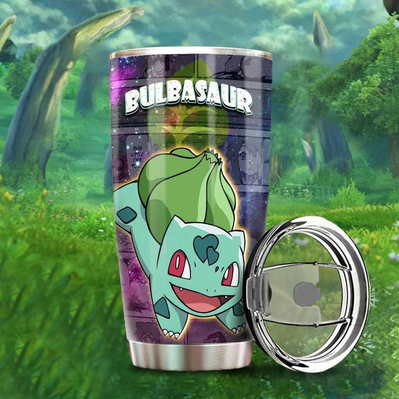  Bulbasaur Go Drink Anime Cốc Giữ Nhiệt 600ml In tên, hình ảnh theo yêu cầu 