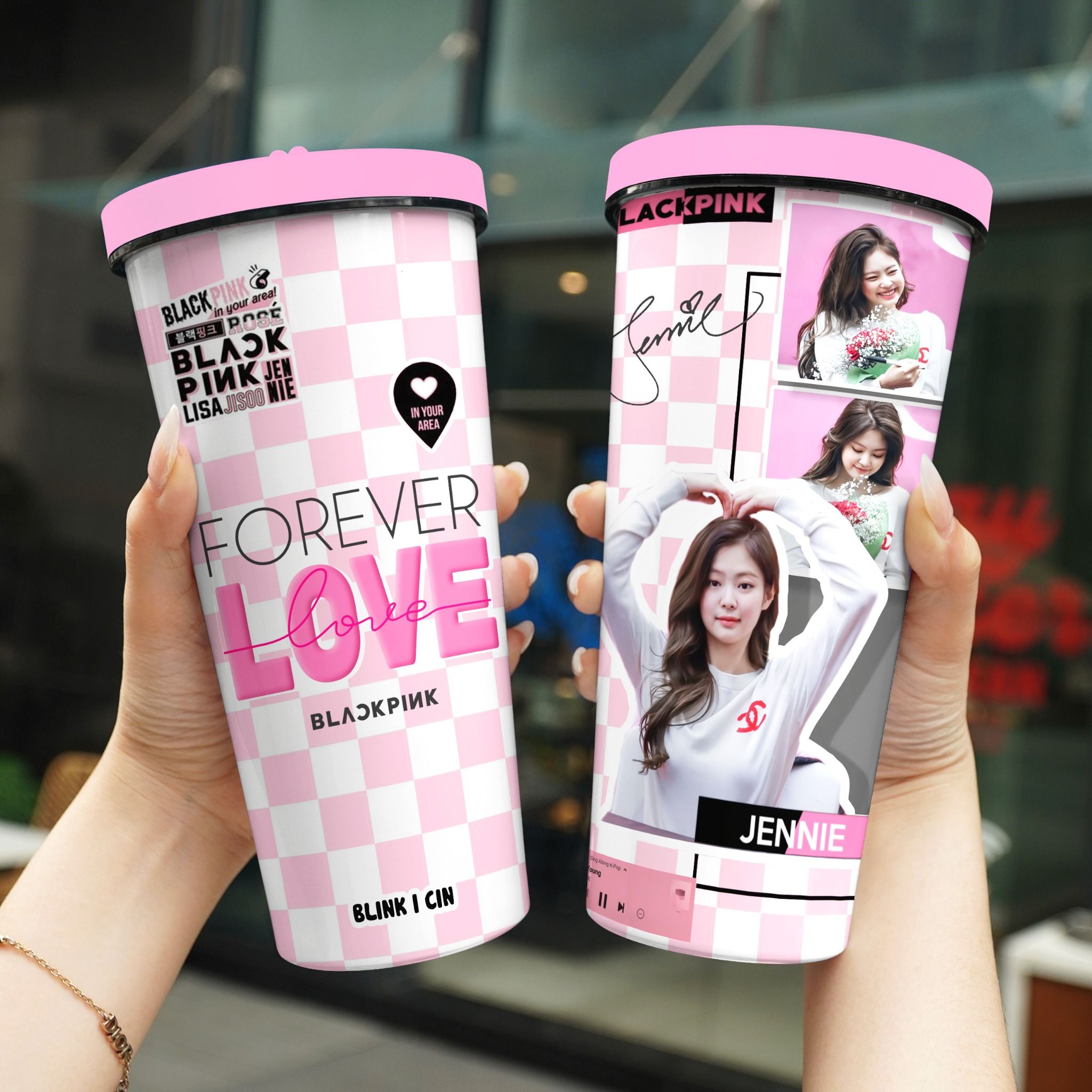  Blackpink Caro Go Drink Người nổi tiếng/Idol Cốc giữ nhiệt 740ml In tên, hình ảnh theo yêu cầu 