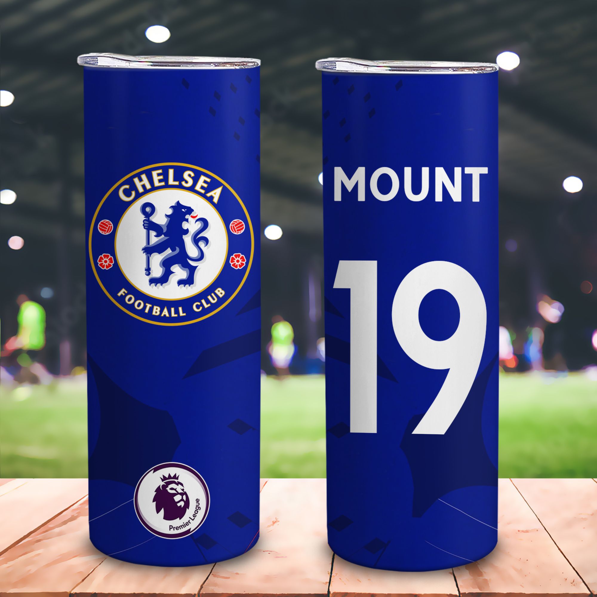  Chelsea fifa23 Go Drink  Skinny 600ml In tên, hình ảnh theo yêu cầu 