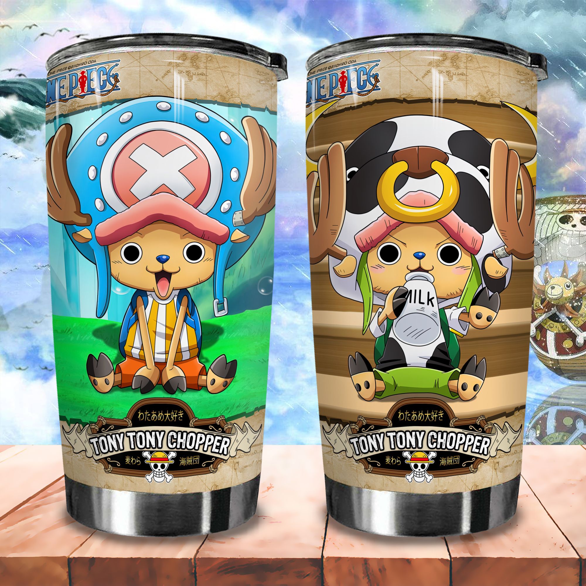  Chopper One Piece Ảnh Nhân Vật Go Drink Anime Cốc giữ nhiệt 600ml In tên, hình ảnh theo yêu cầu 