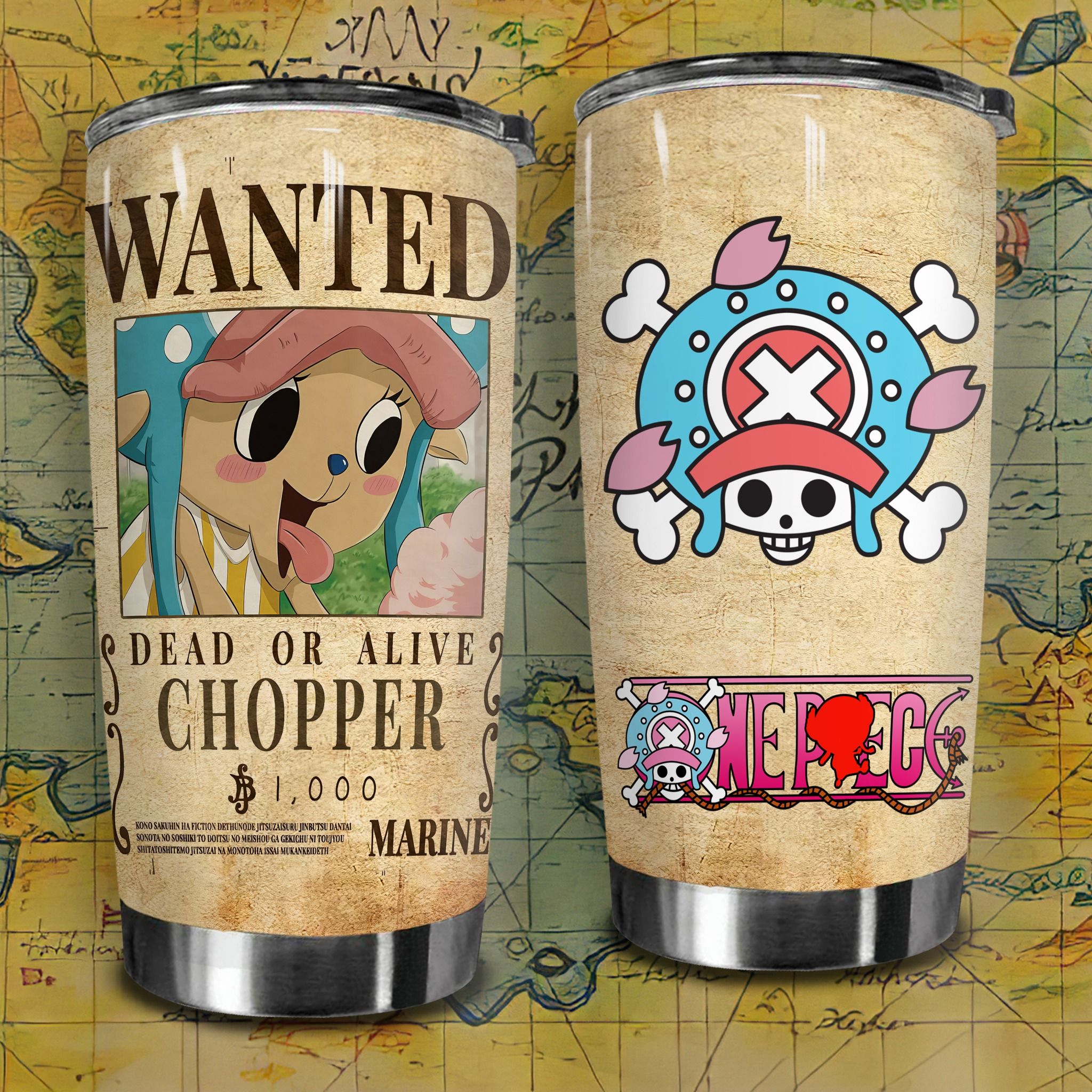  Chopper Onepiece Go Drink Anime Cốc Giữ Nhiệt 600ml In tên, hình ảnh theo yêu cầu 