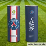  CLB Paris Saint Germain và Tên Cầu Thủ Go Drink  Skinny 600ml In tên, hình ảnh theo yêu cầu 