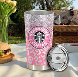  Starbuck Pink Go Drink Đồ Uống Cốc giữ nhiệt 600ml In tên, hình ảnh theo yêu cầu 