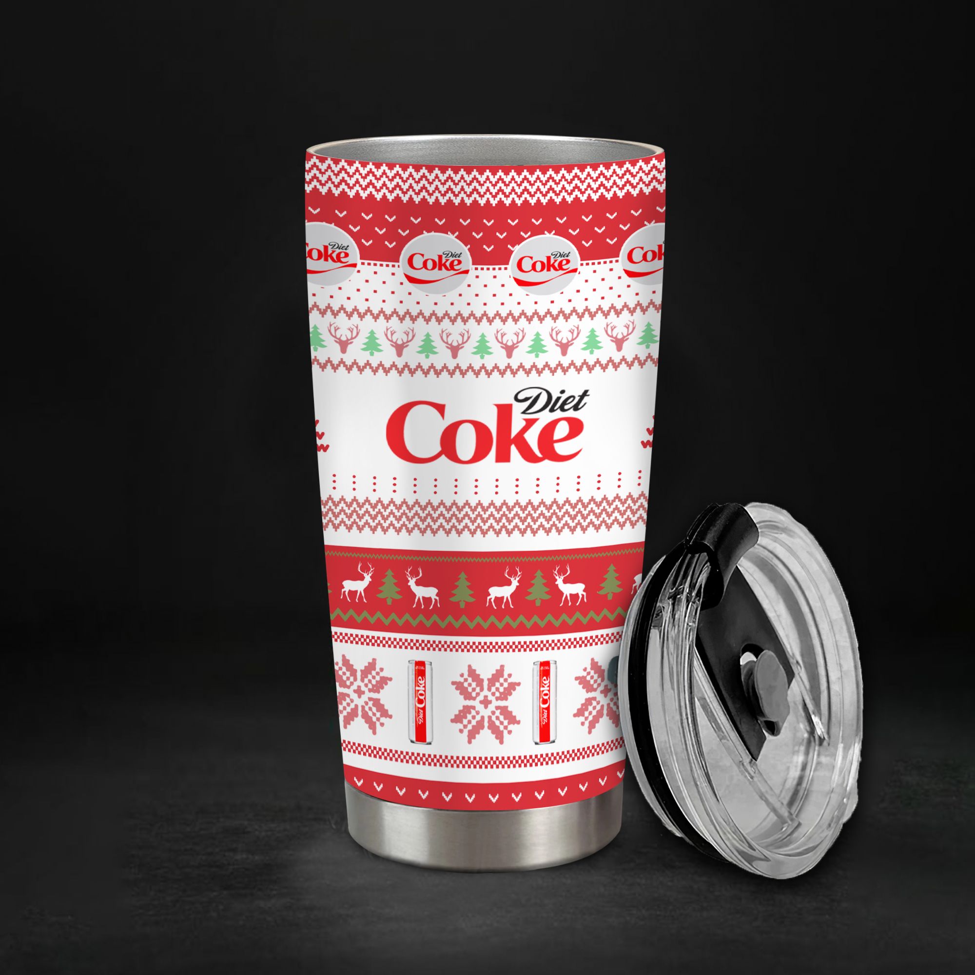  Cốc Giáng Sinh Coke Go Drink Đồ Uống Cốc Giữ Nhiệt 600ml In tên, hình ảnh theo yêu cầu 
