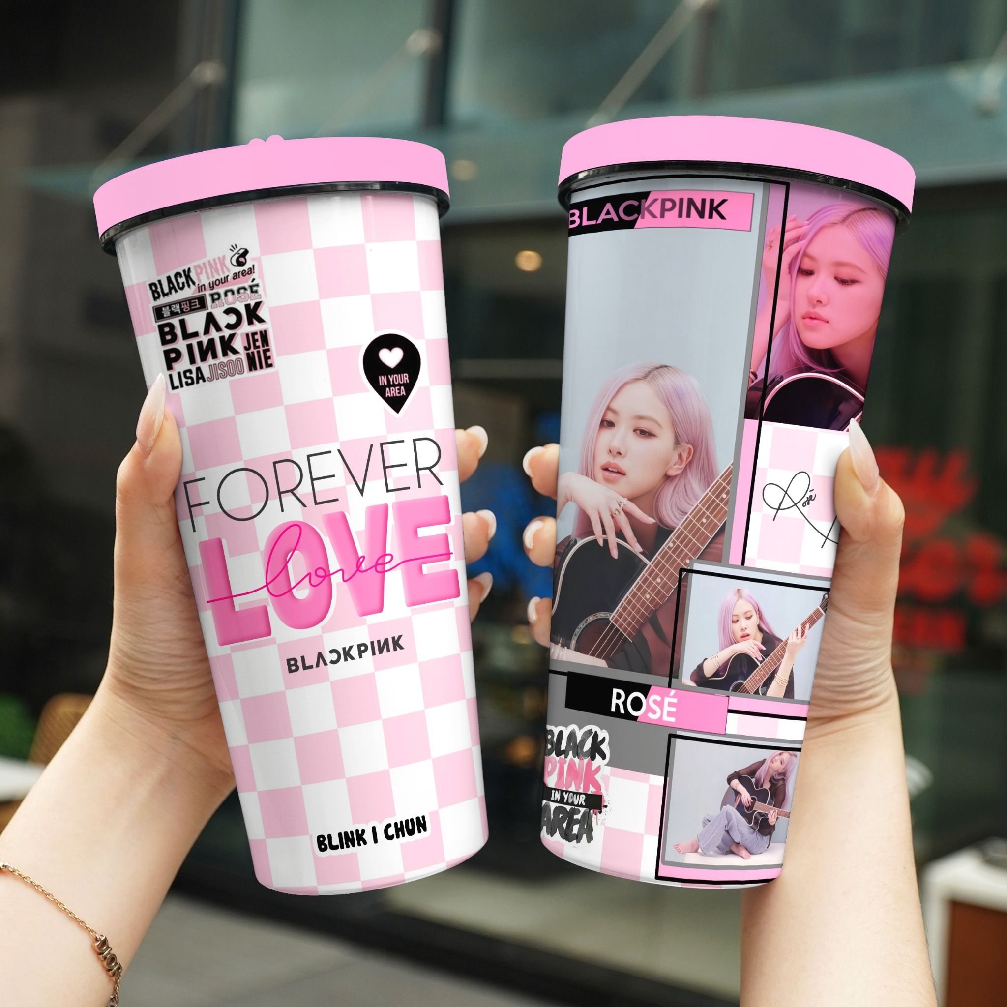  Blackpink Caro Go Drink Người nổi tiếng/Idol Cốc giữ nhiệt 740ml In tên, hình ảnh theo yêu cầu 